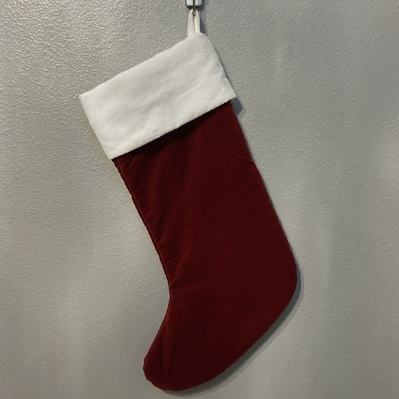 Pottery Barn Red & White Christmas Holiday Stocking, Mom, size medium - Picture 5 of 10